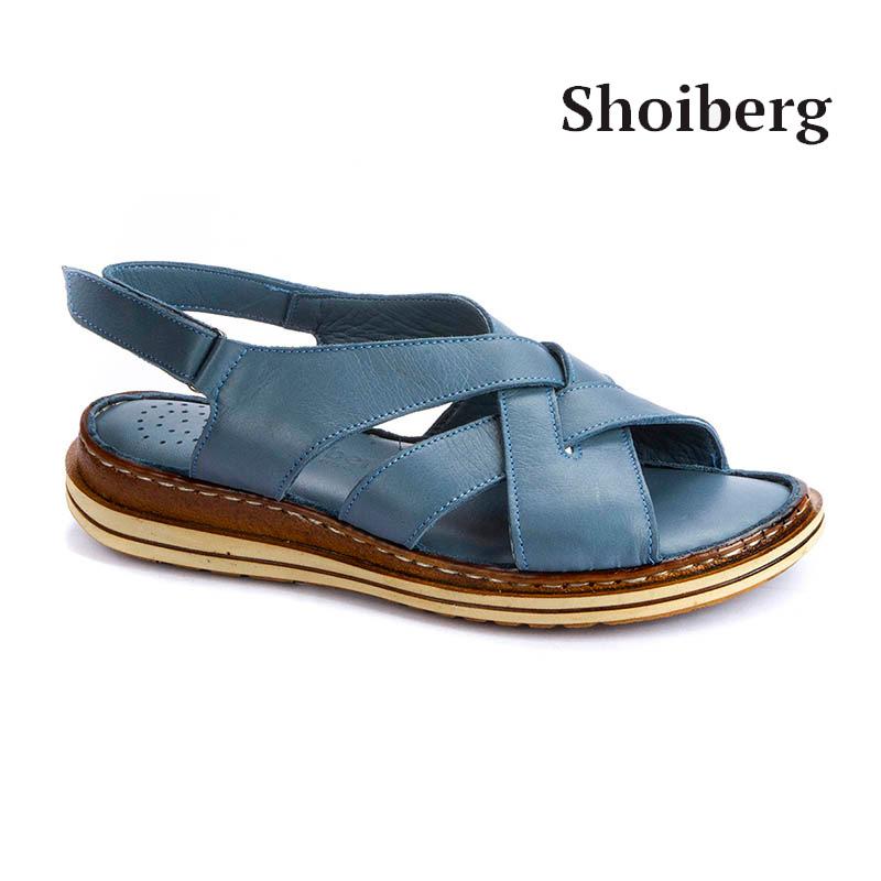 Сандалии женские голубые Shoiberg