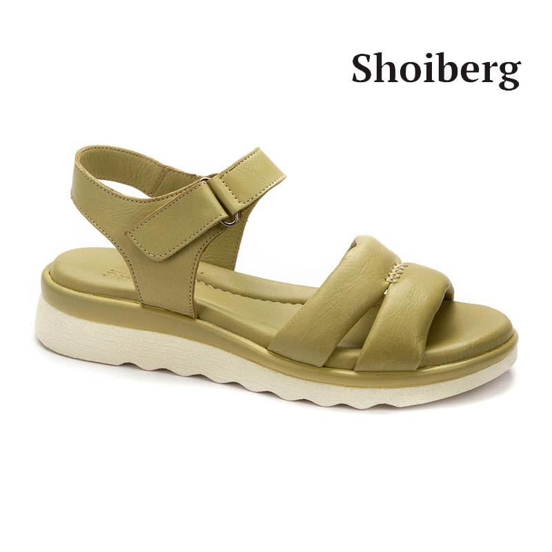 Сандалии женские оливковые Shoiberg