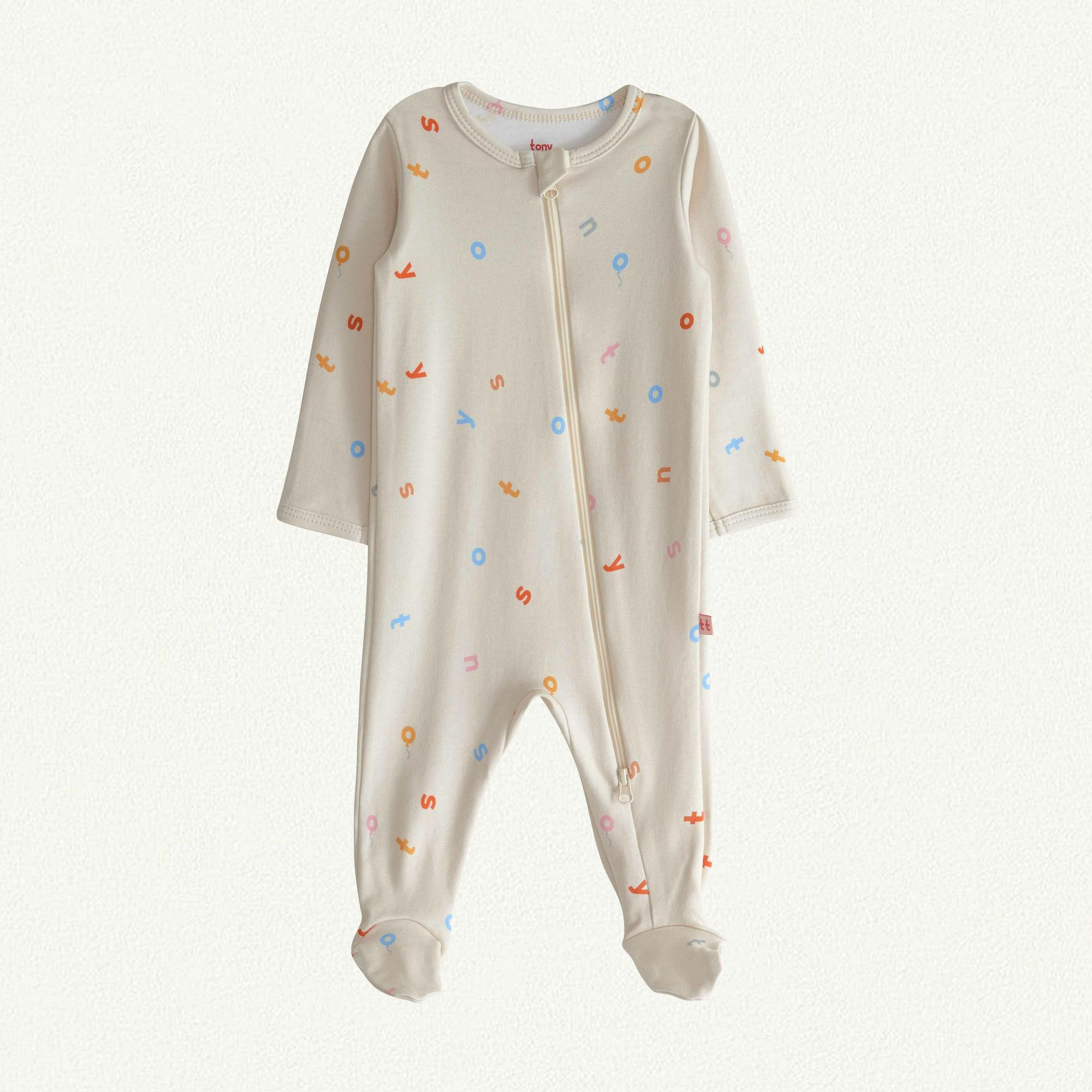 Слип на молнии Baby Letters