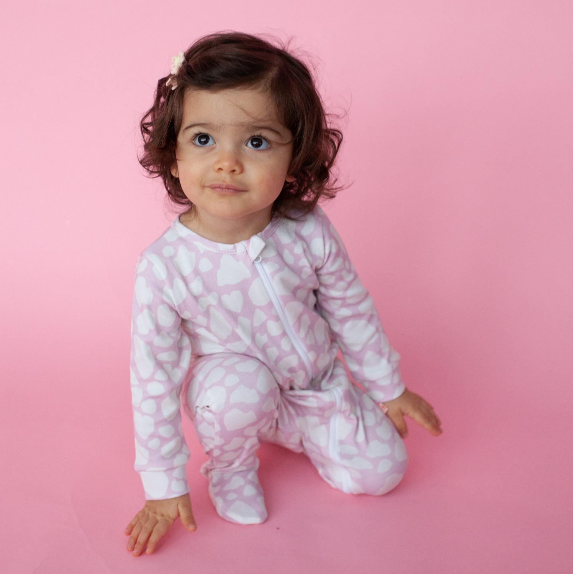 Слип на молнии Baby Pink