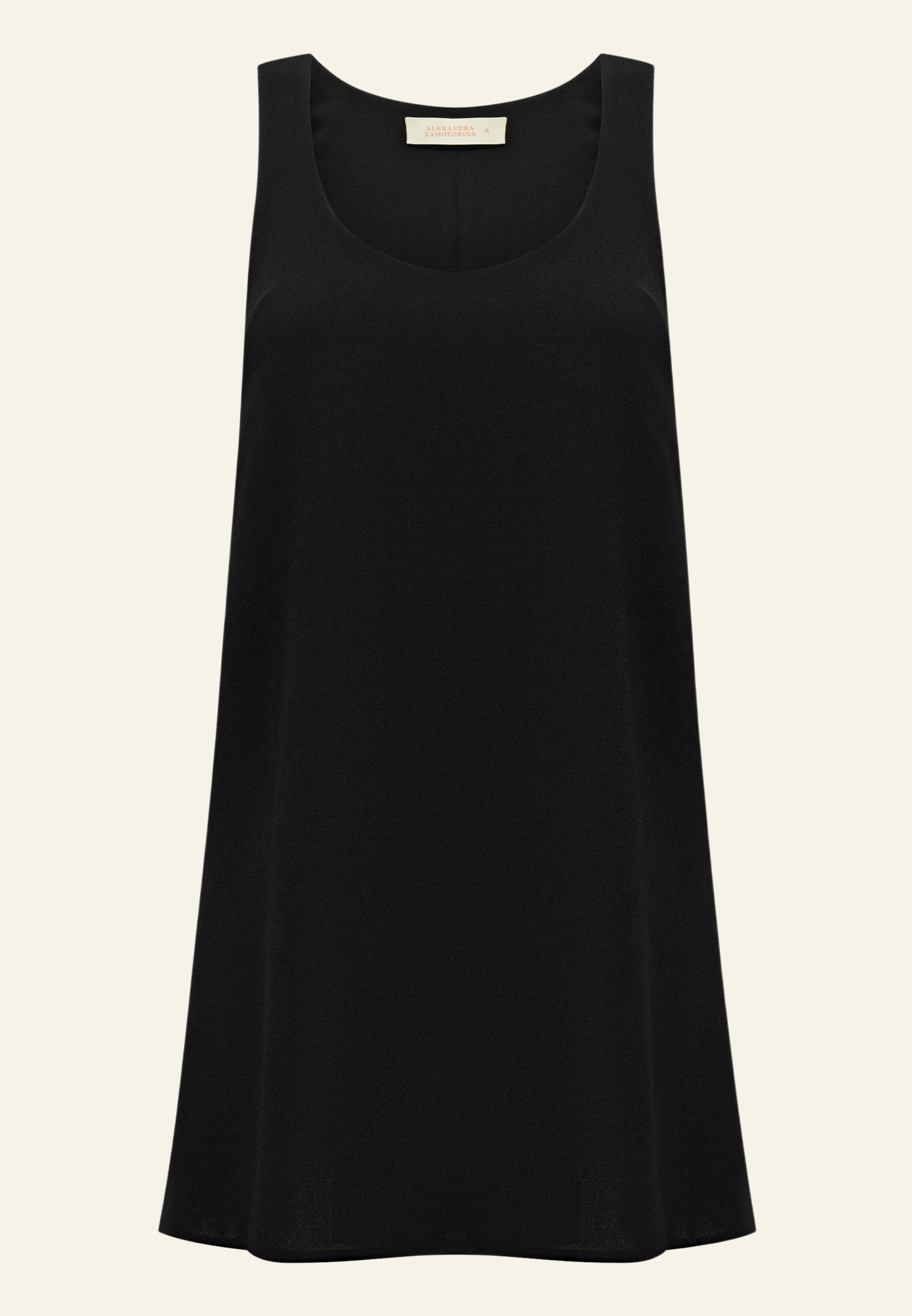 Платье-трапеция черное