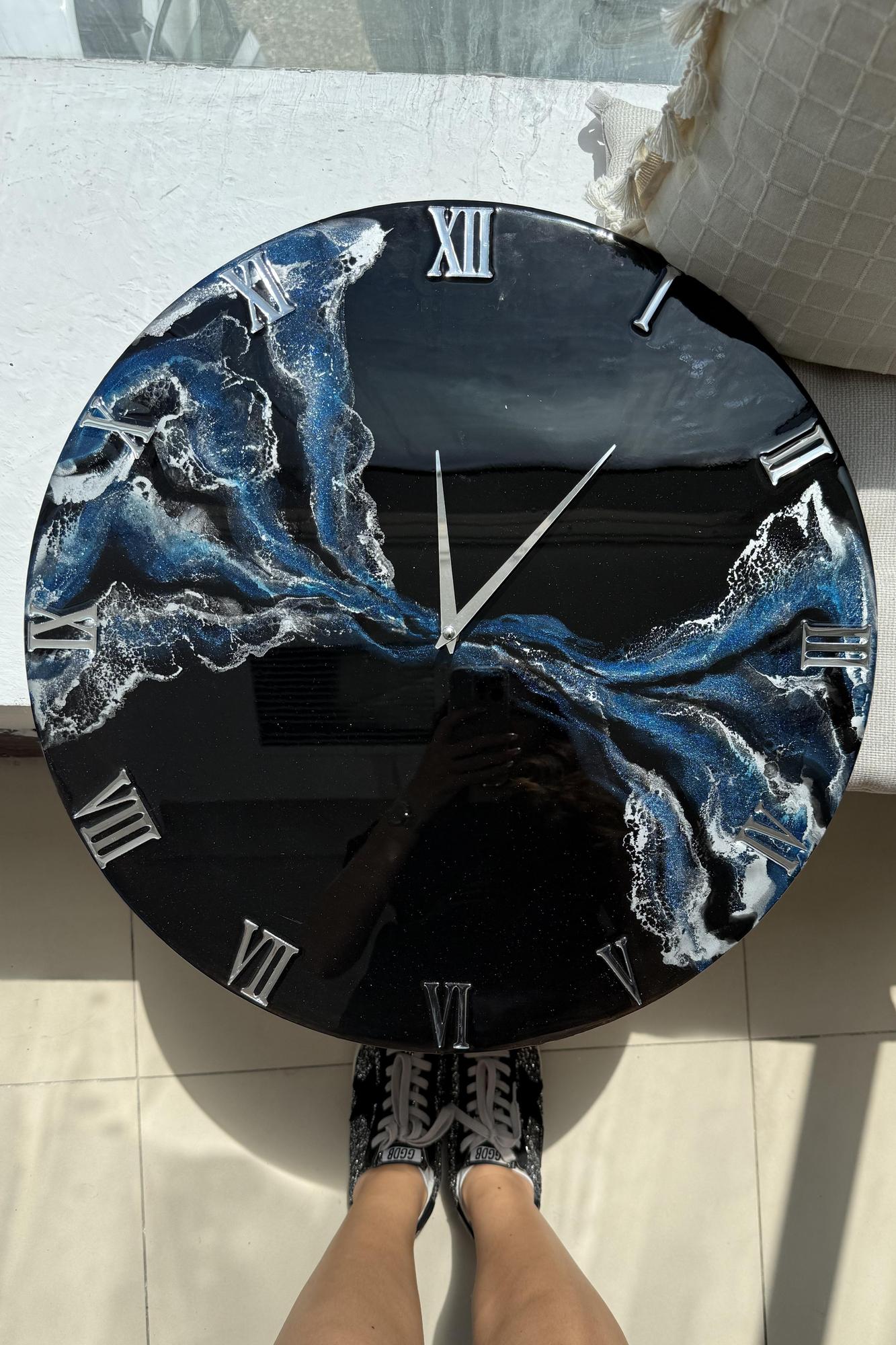 Часы "Laconic black" 50 см
