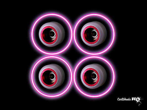 Колёса фингерборд Cartwheels White Classics V4R With Aluminium Cores Red (7.5mm)