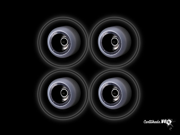 Колёса фингерборд Cartwheels White Classics V4R With Aluminium Cores Black (7.5mm)