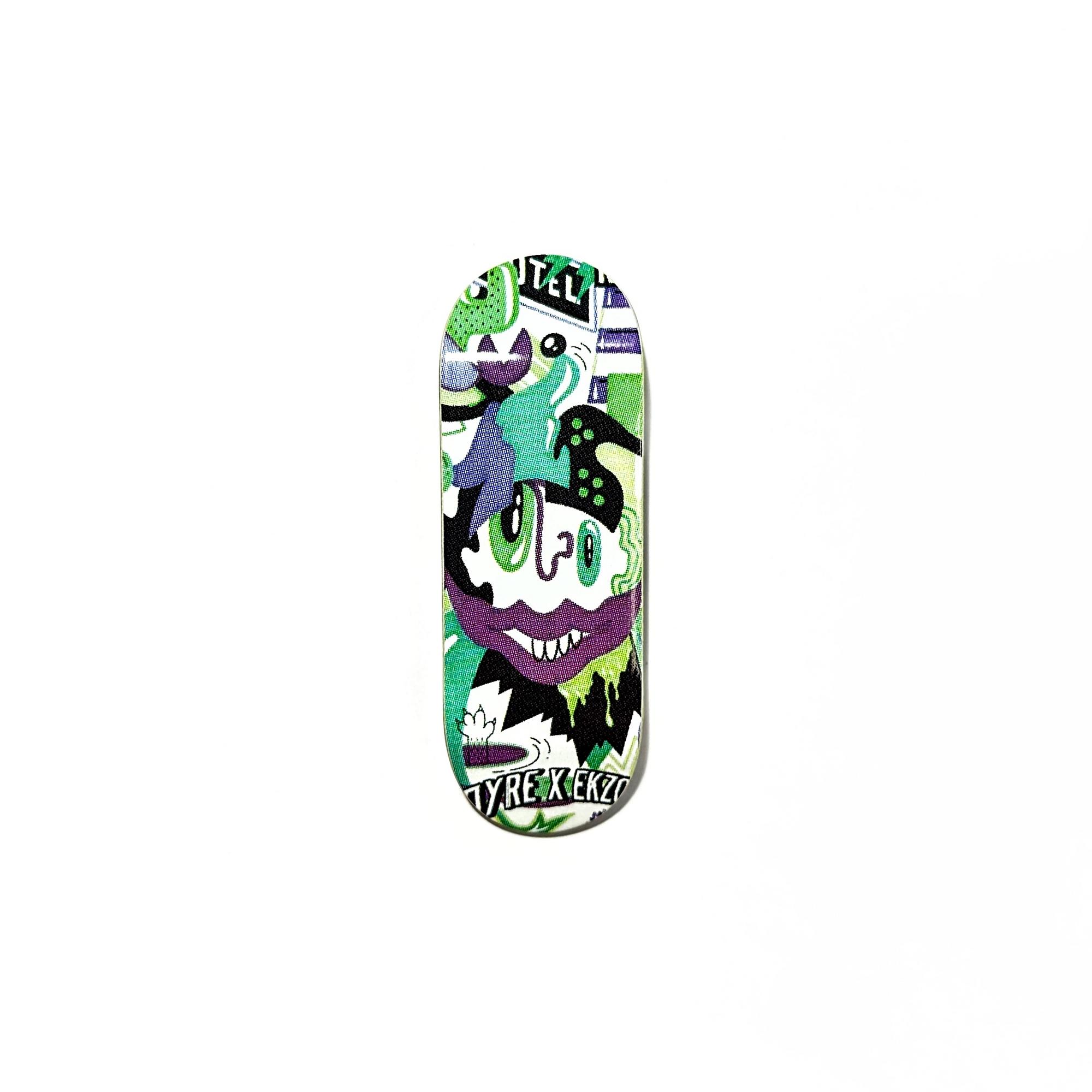 Дека фингерборд Ekzo Wood - EKZO x ПУRE Happy Clown High Popsicle 33*97 мм