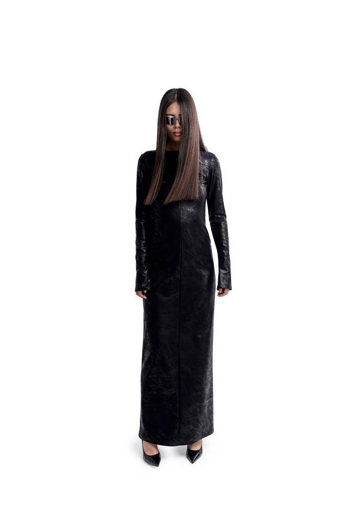 Кожаное платье Trinity