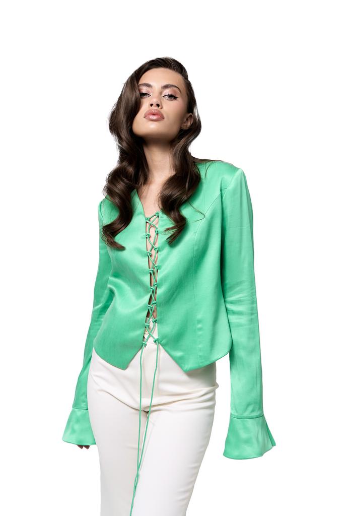 Жакет-блуза Office siren green