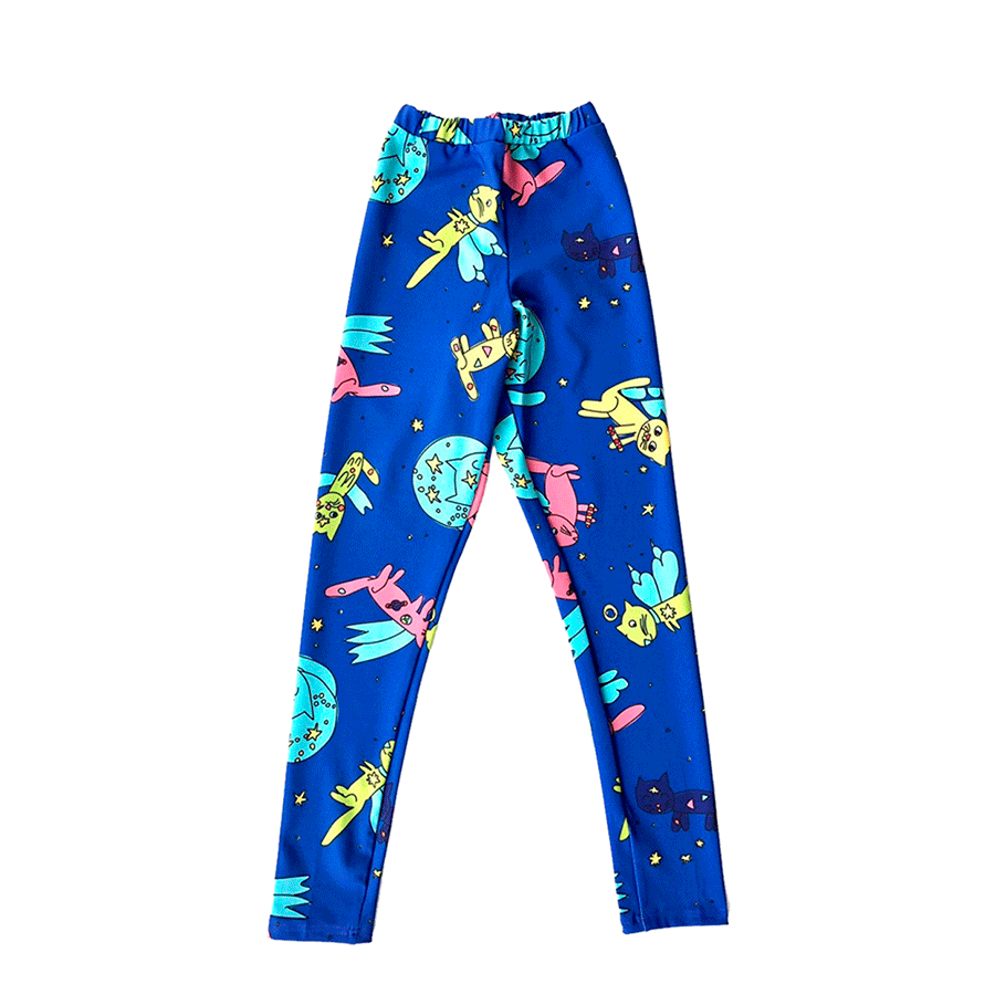 Леггинсы "Космические кошки" (3 цвета)