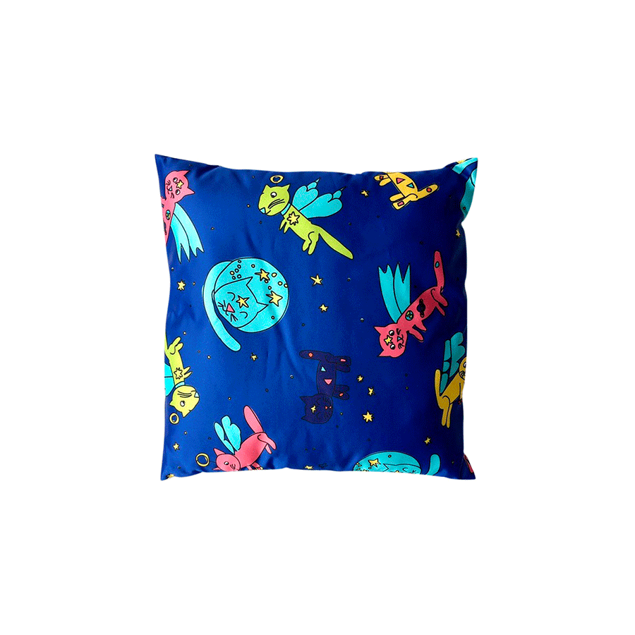 Подушка "Космические кошки" (3 цвета)