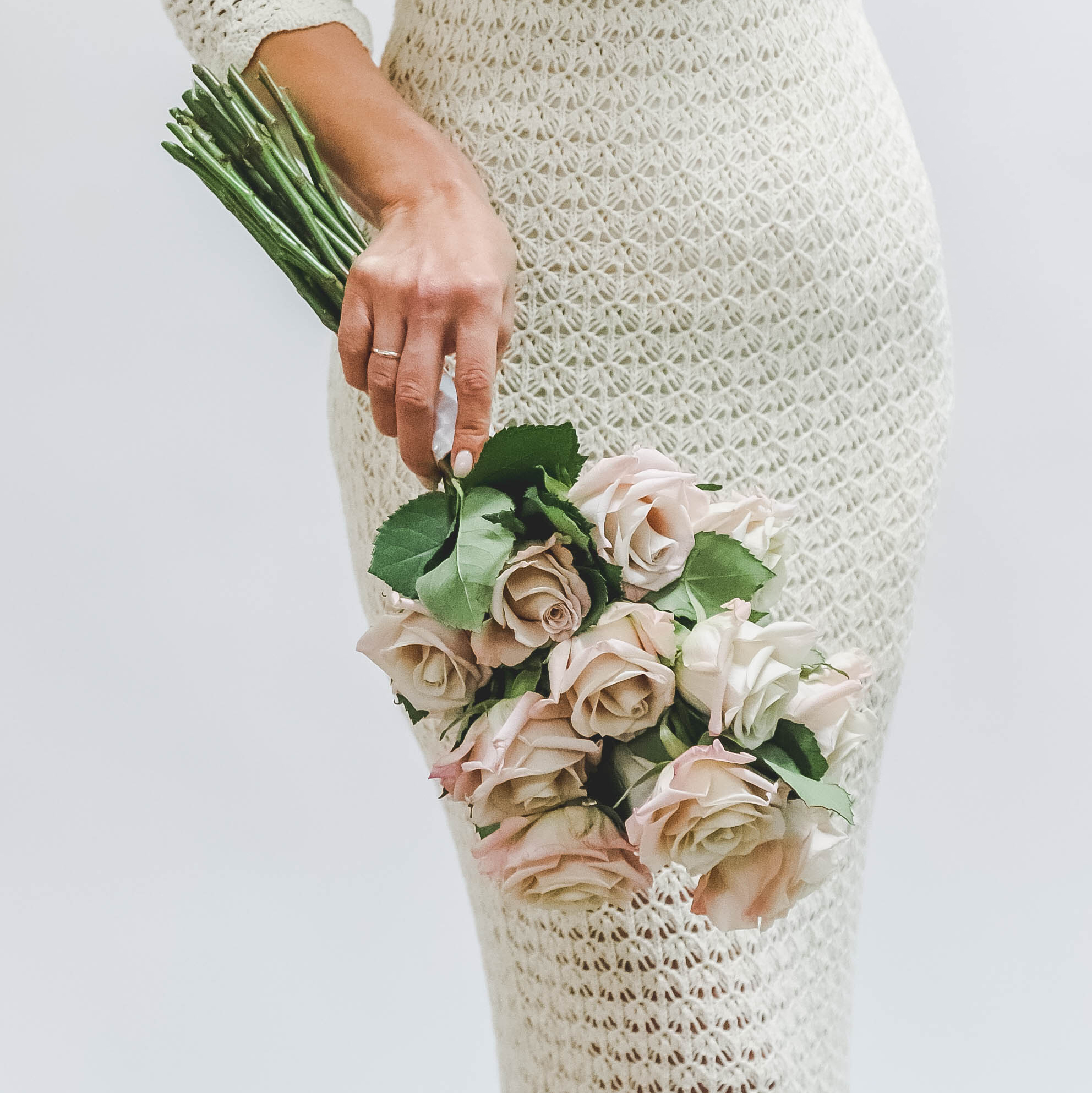 Букет невесты из роз MENTA COCOA