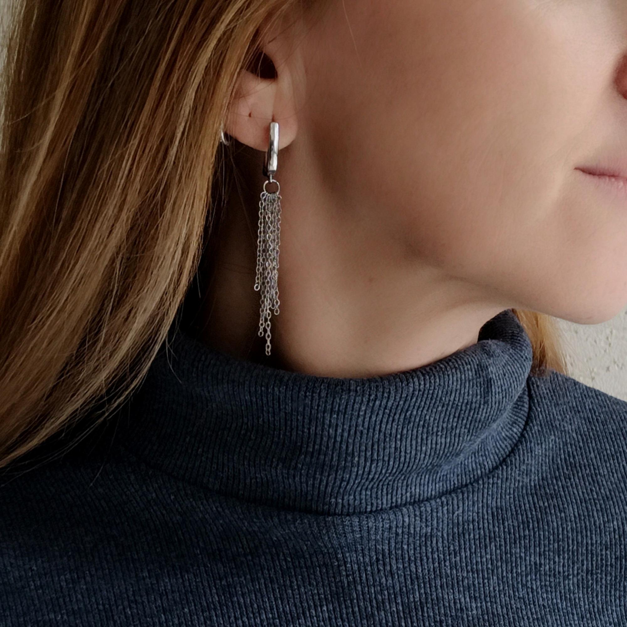 Серьги Дождь