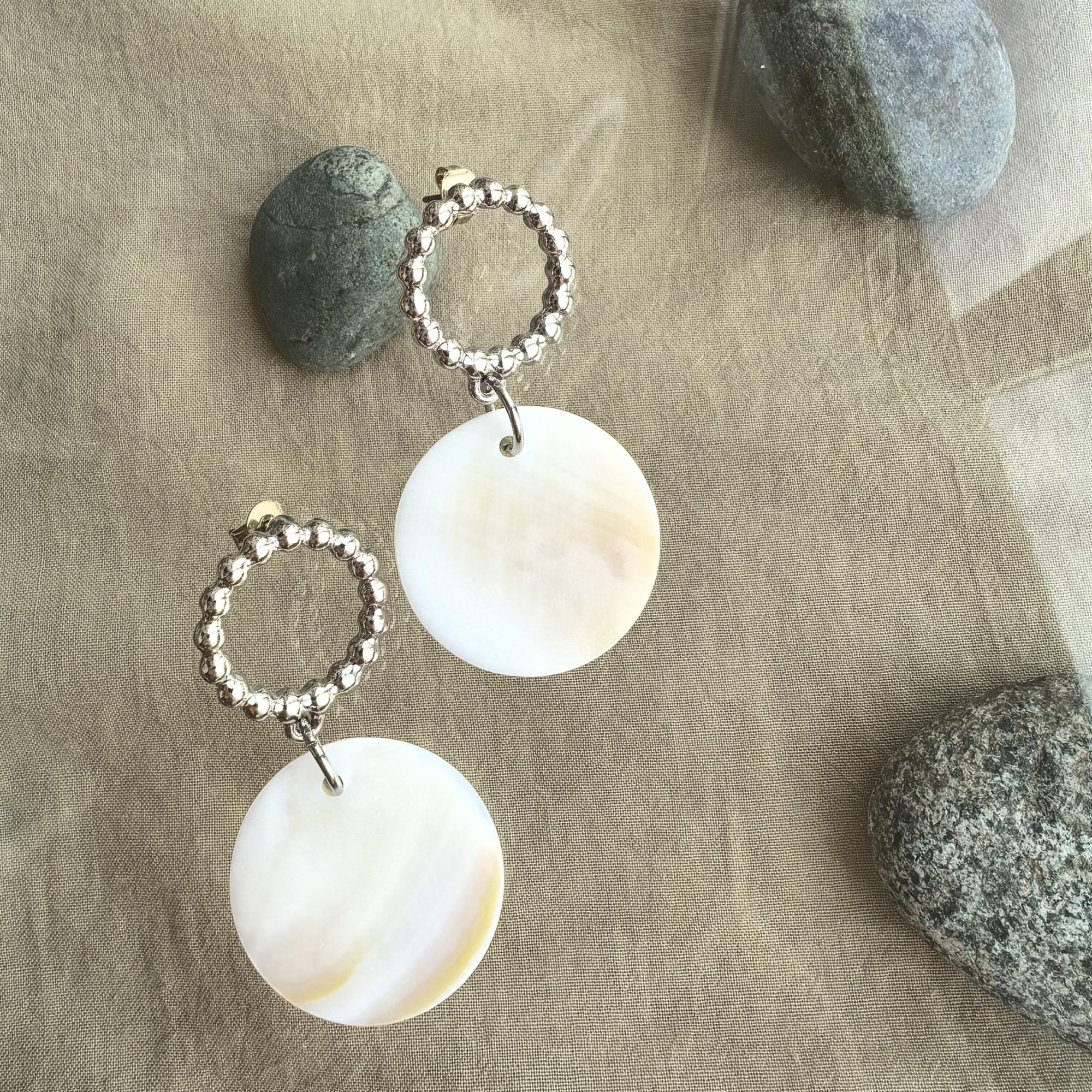 Серьги с перламутром