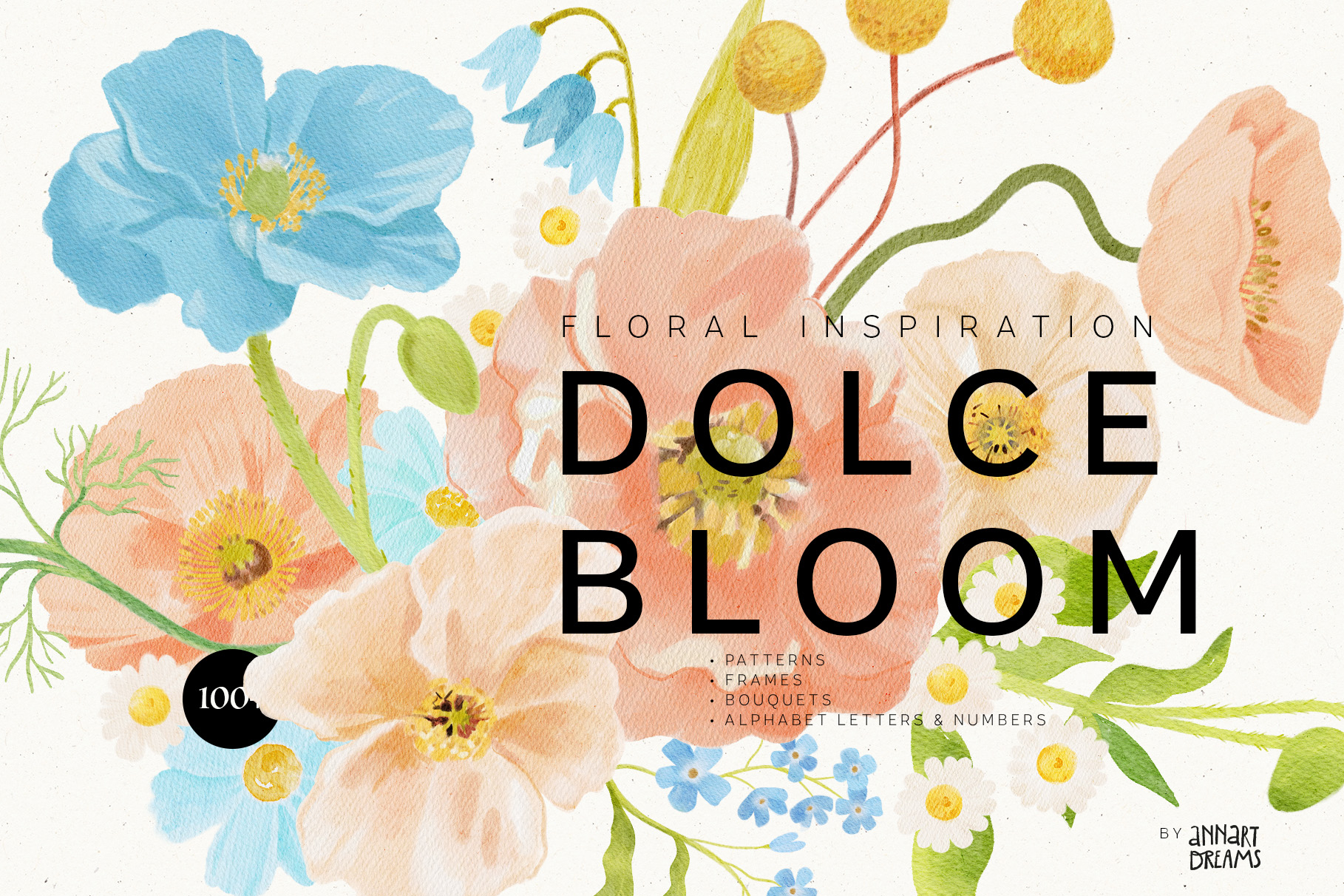 watercolor, flower, bohemian, wedding clipart, floral numbers, floral letters, bouquet, floral frame, patterns, floral clipart