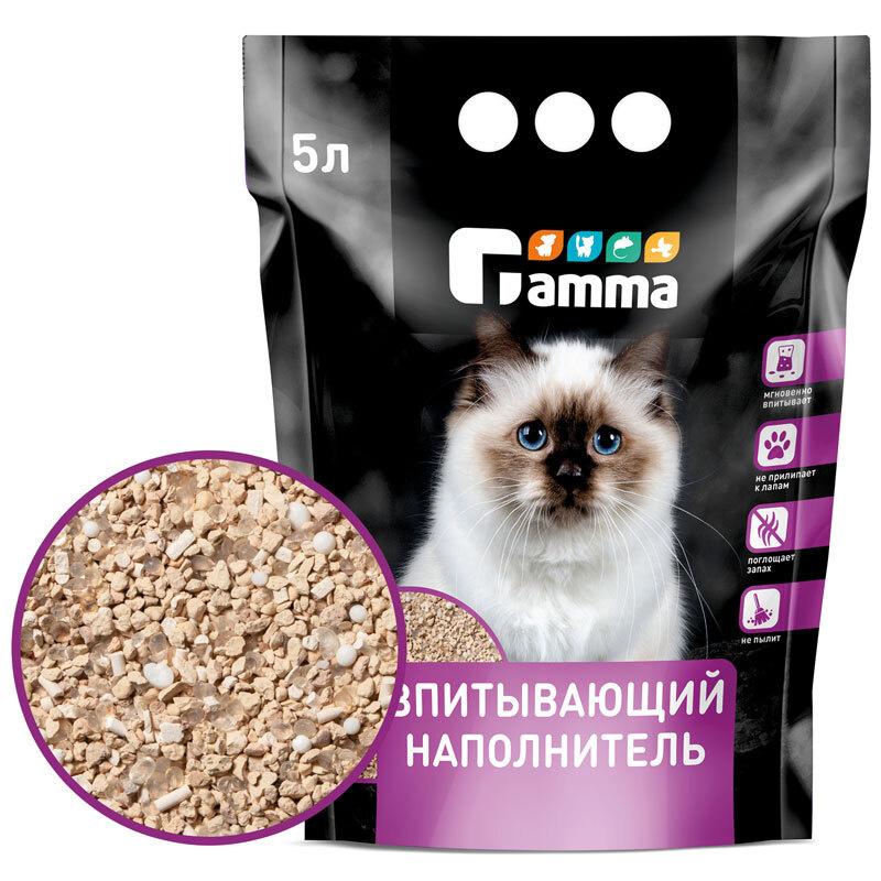 Гамма наполнитель впитывающий минеральный 5 л.