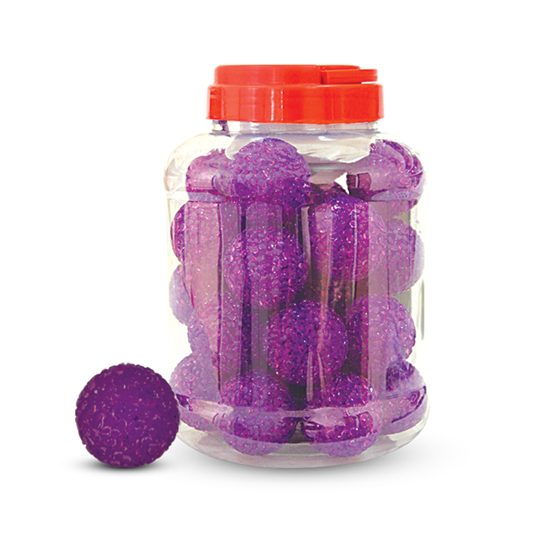 Triol Игрушка для кошек "Мяч зернистый", фиолетовый