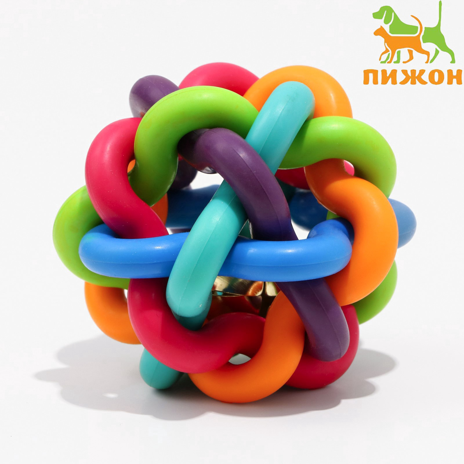 Мяч "Молекула" с бубенчиком, 7 см