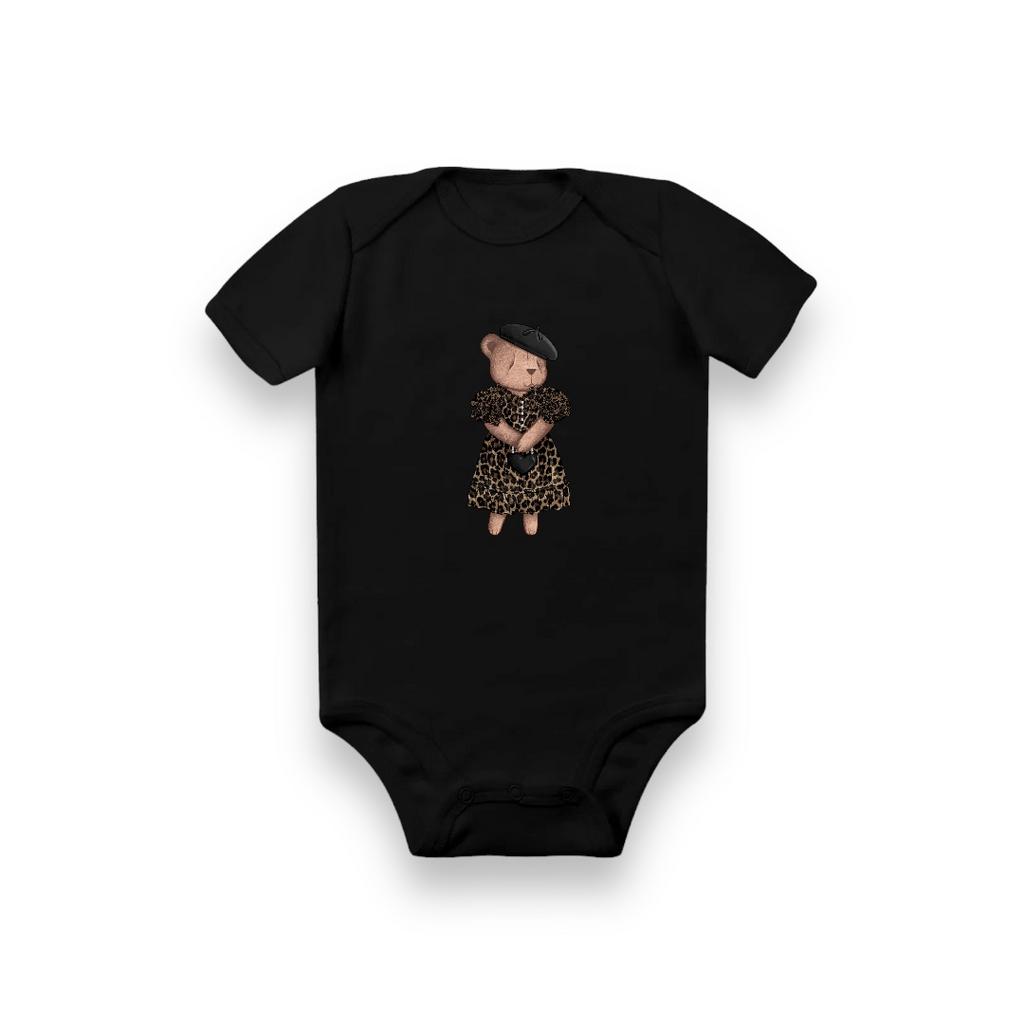 Боди с коротким рукавом черный Monica