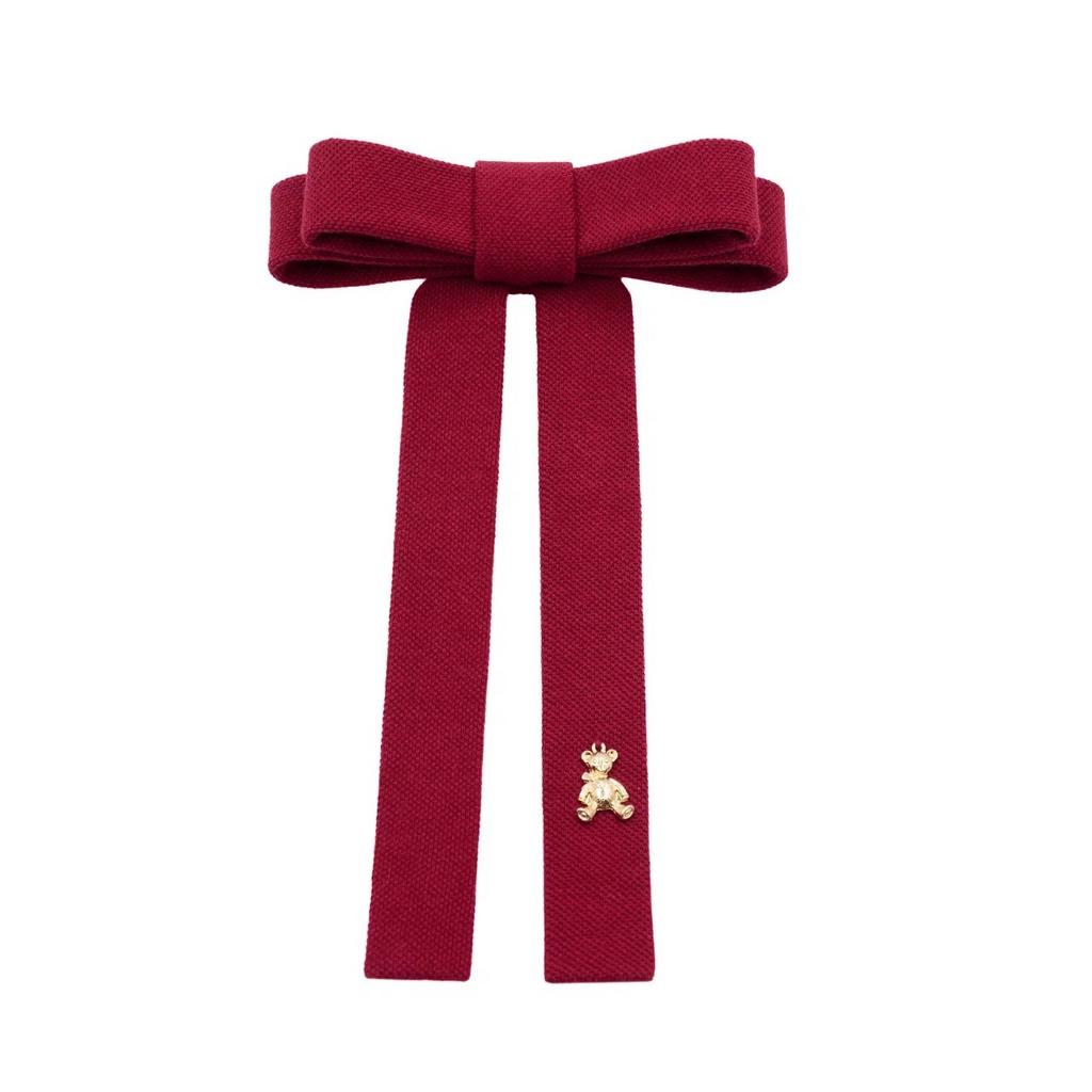 Бант  на заколке "Bonny Dolce" цвет: wine red