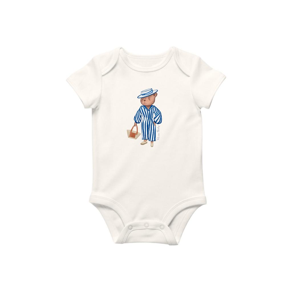 Боди с коротким рукавом  Camille цвет айвори