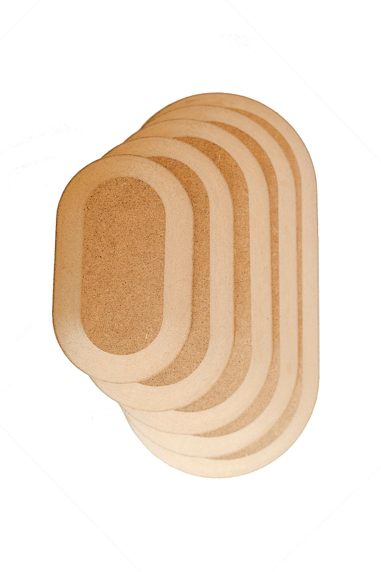 Набор из 5 широких овалов