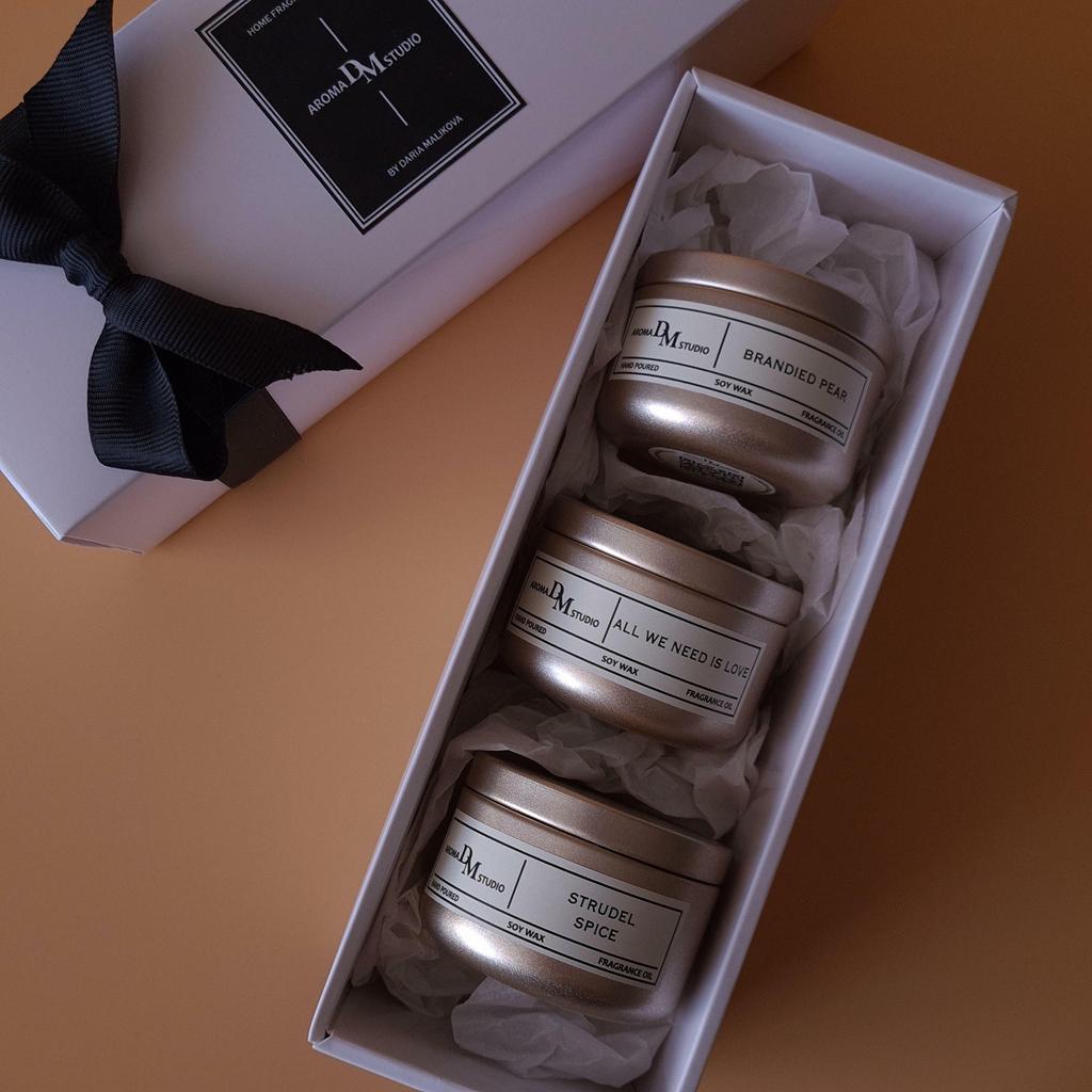 Подарочный бокс "аромасвечи  50мл"