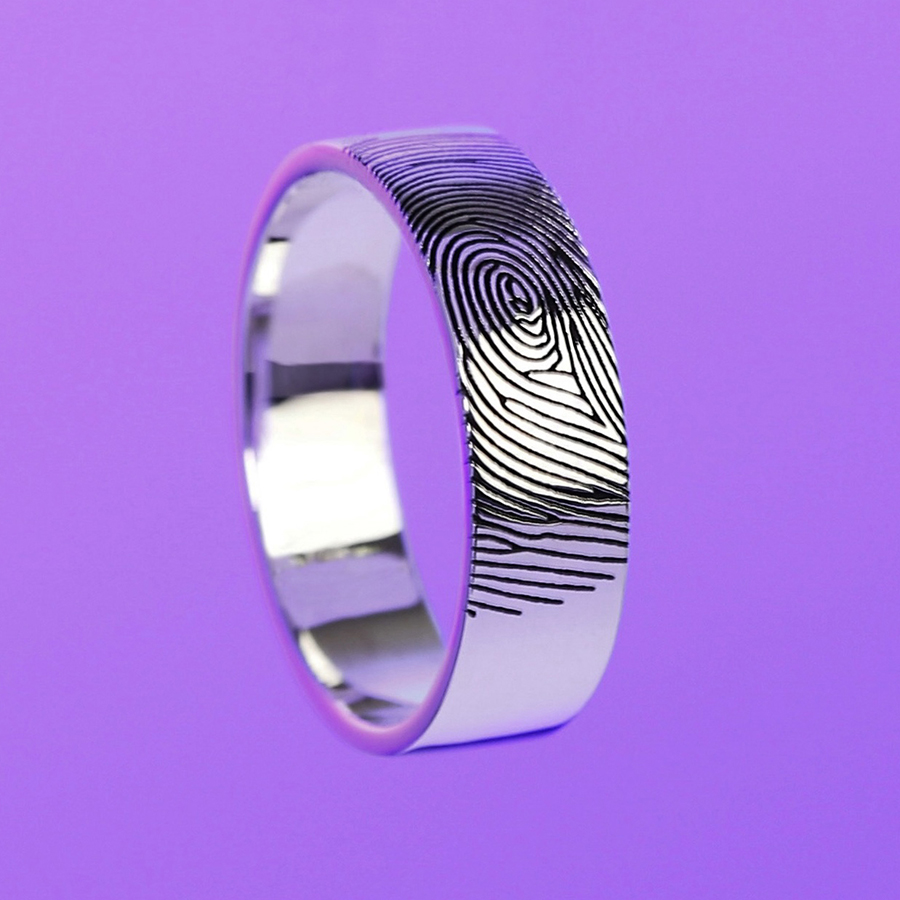 Кольцо "Отпечаток пальца" 5мм