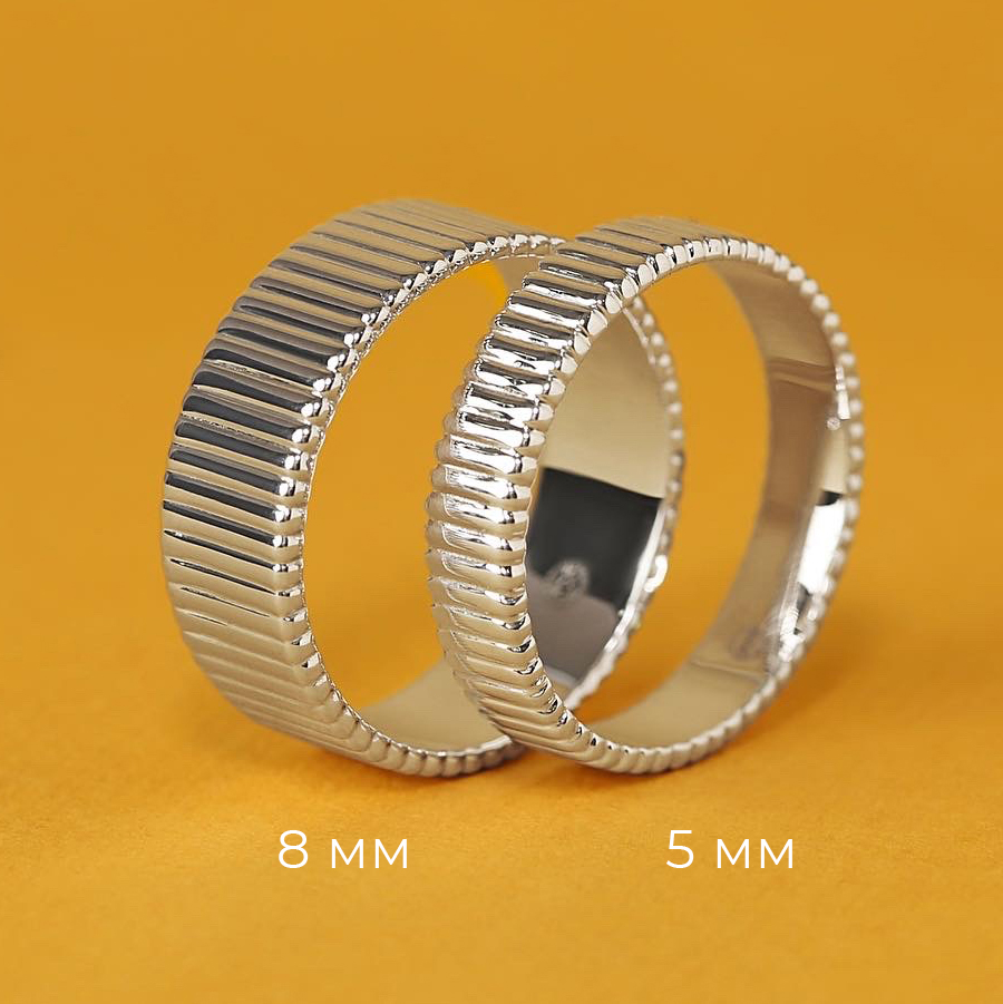 Кольцо "Рифлёное" 8 мм