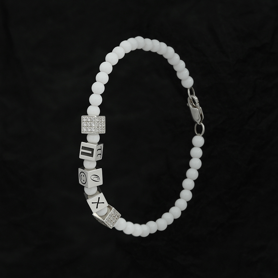 Модульный браслет с агатом "ПОХ"