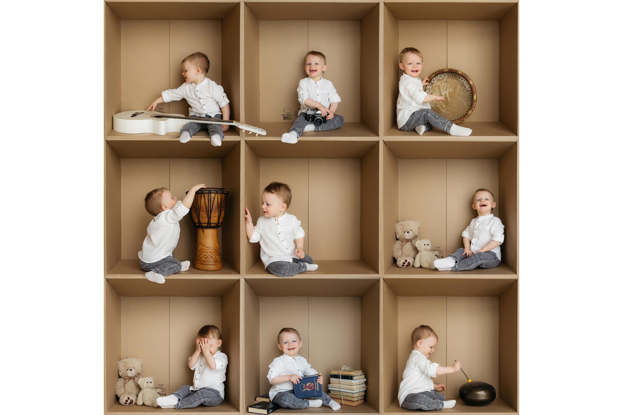 Babybox организация проекта: создание коробки, работа с ребенком и коллаж в фотошопе