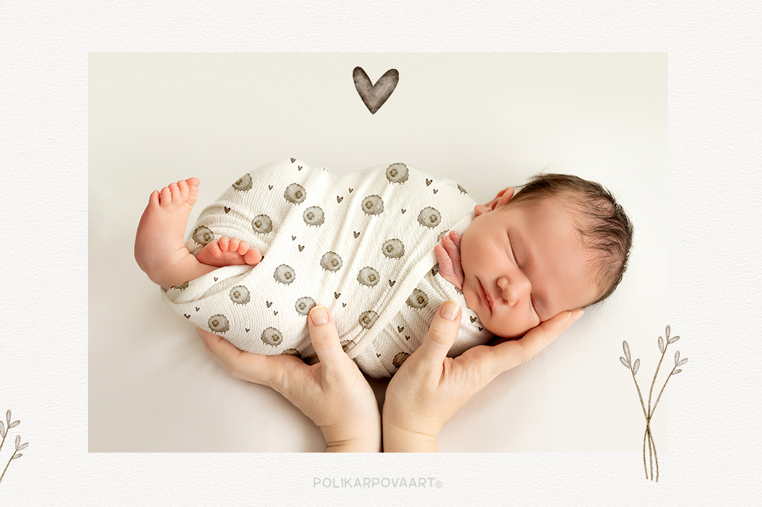 Коллекция "Маленькая ведьмочка" - детские иллюстрации и паттерны