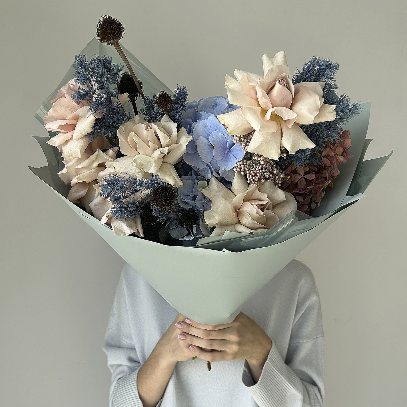 Букет "Голубые танцовщицы"