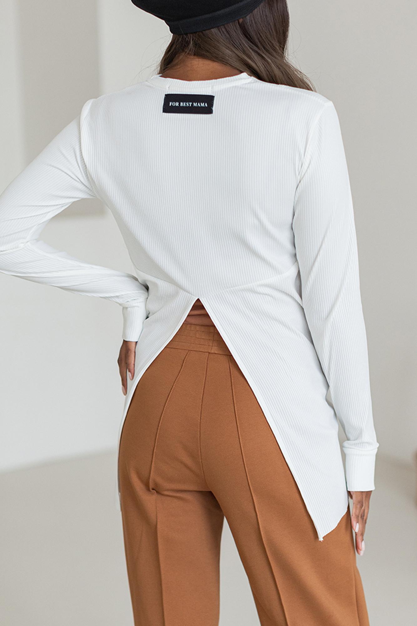 Молочный лонгслив с секретом для кормления «лапша» FOR BEST MAMA