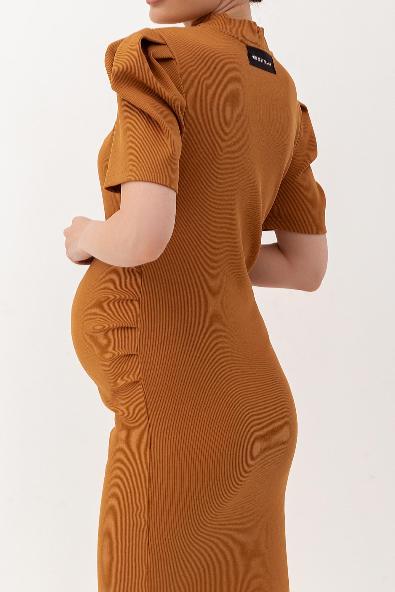 Хлопковое платье с чокером для беременных с коротким рукавом FOR BEST MAMA