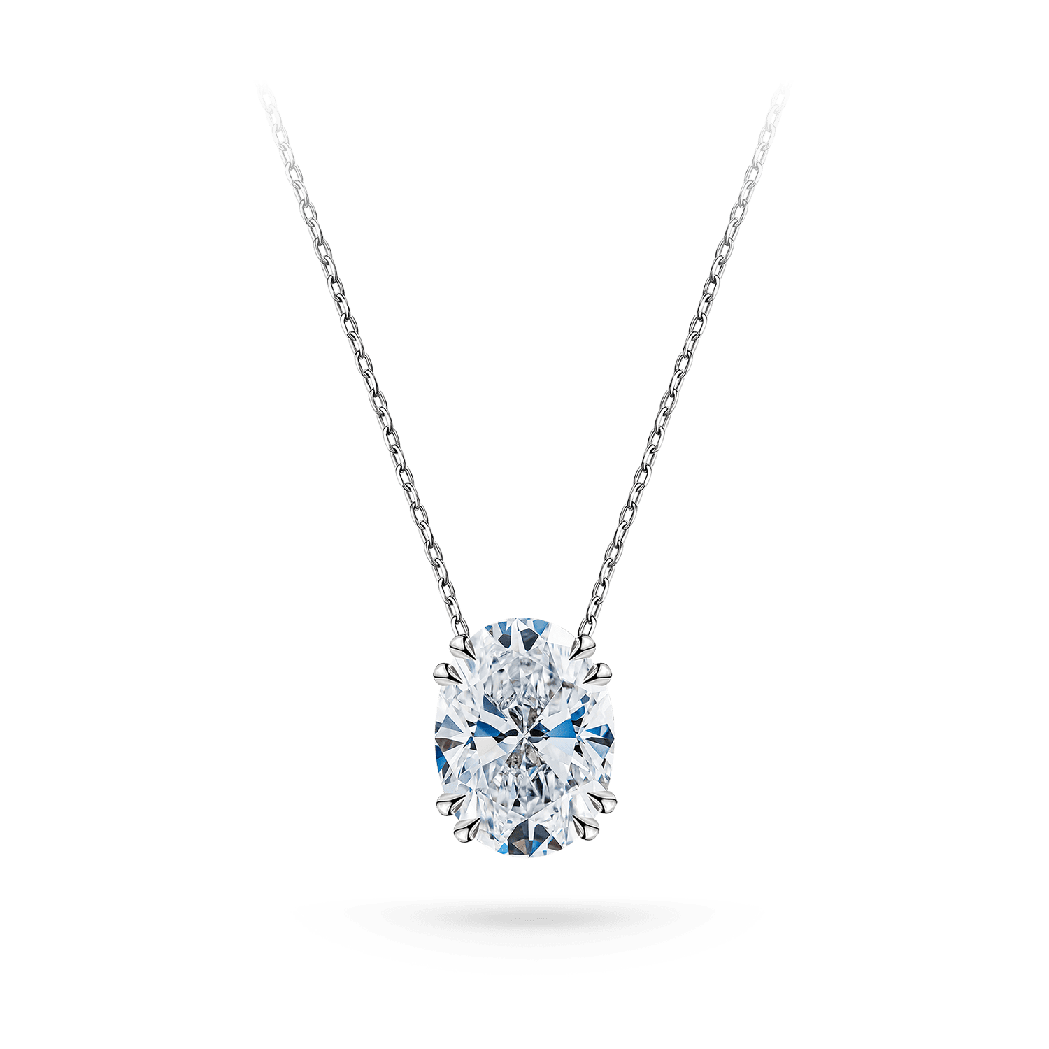 Подвеска с бриллиантом Овал