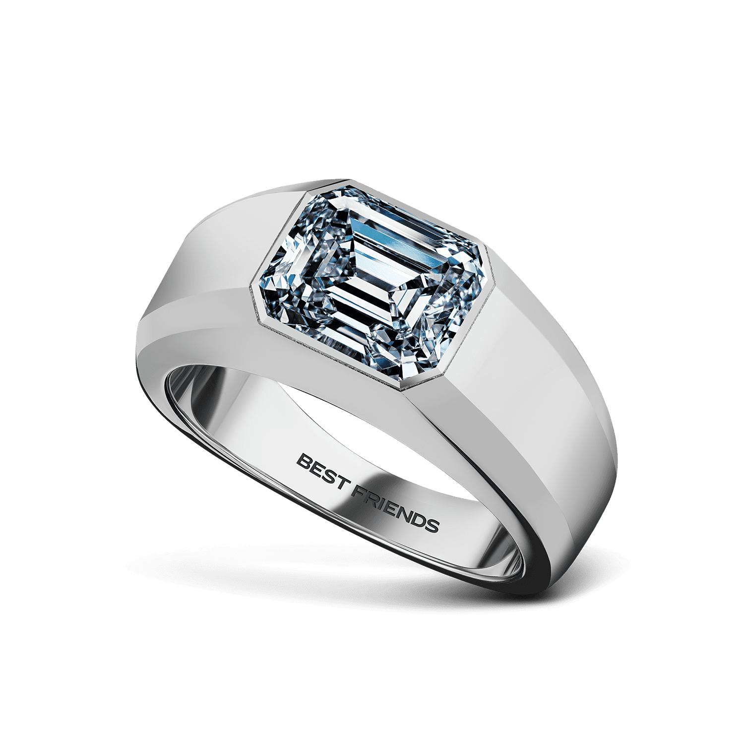 Кольцо с бриллиантом №1