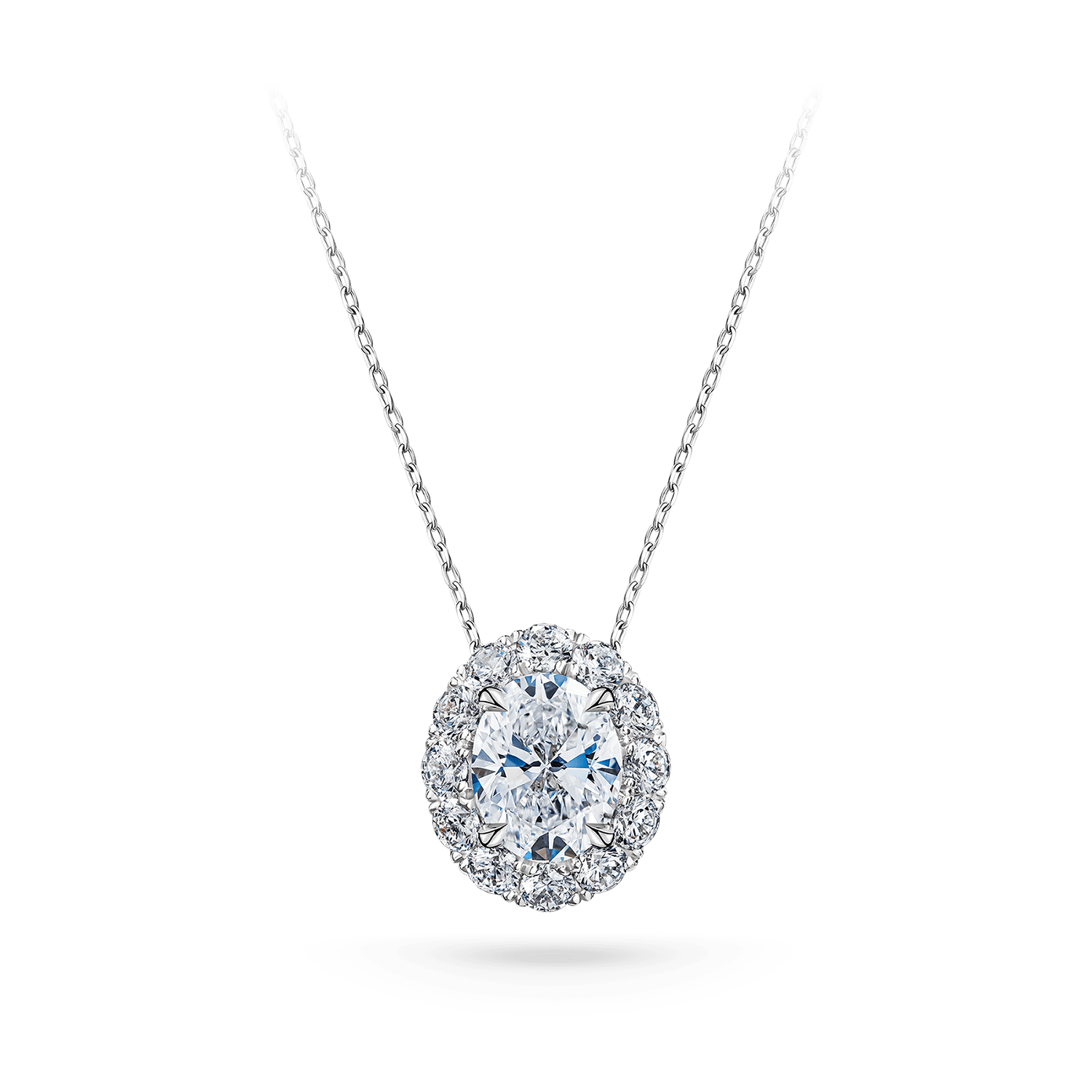 Бриллиантовая подвеска Овал