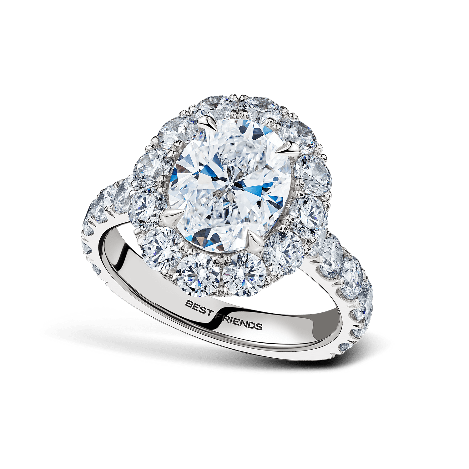 Кольцо Бриллиантовое Овал