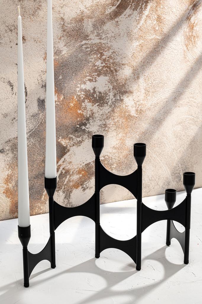 Подсвечник Ода- Черный на 6 свечей