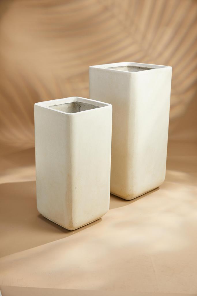 Кашпо Квадро - Мрамор