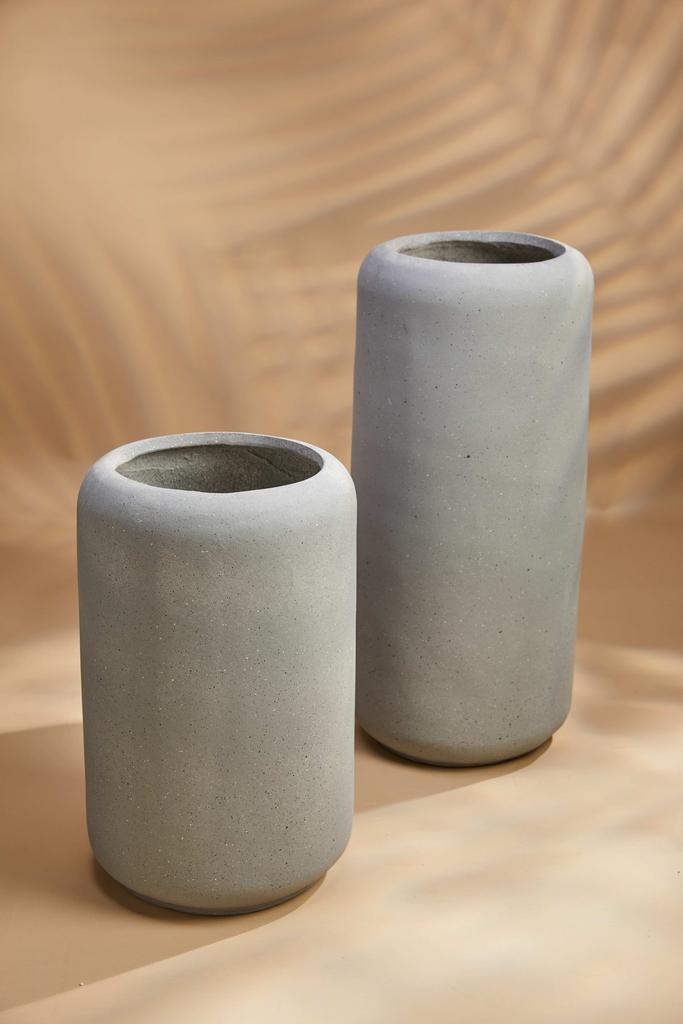 Кашпо Гранит - Серое