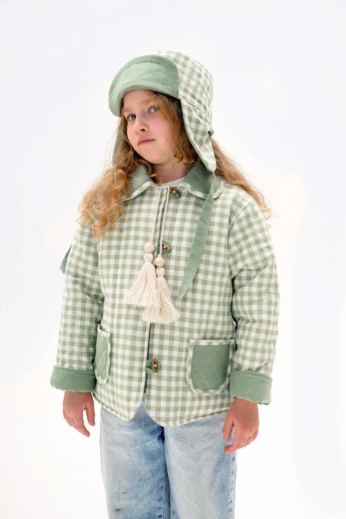 ГУ 25-2  шапка-ушанка зеленая