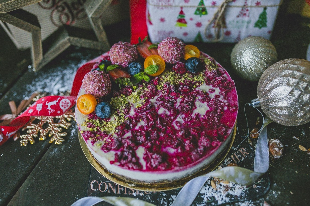 Лимонно - грушевый с малиной