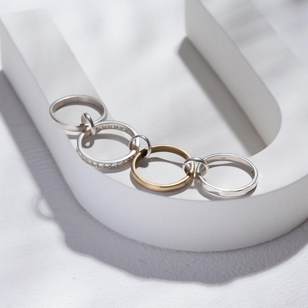 Комплект колец "Combo 4в1" (Ag 925)