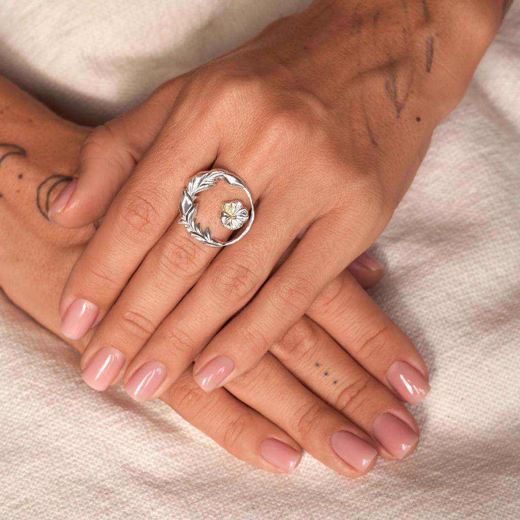 Кольцо "Hibiscus" (Ag 925)