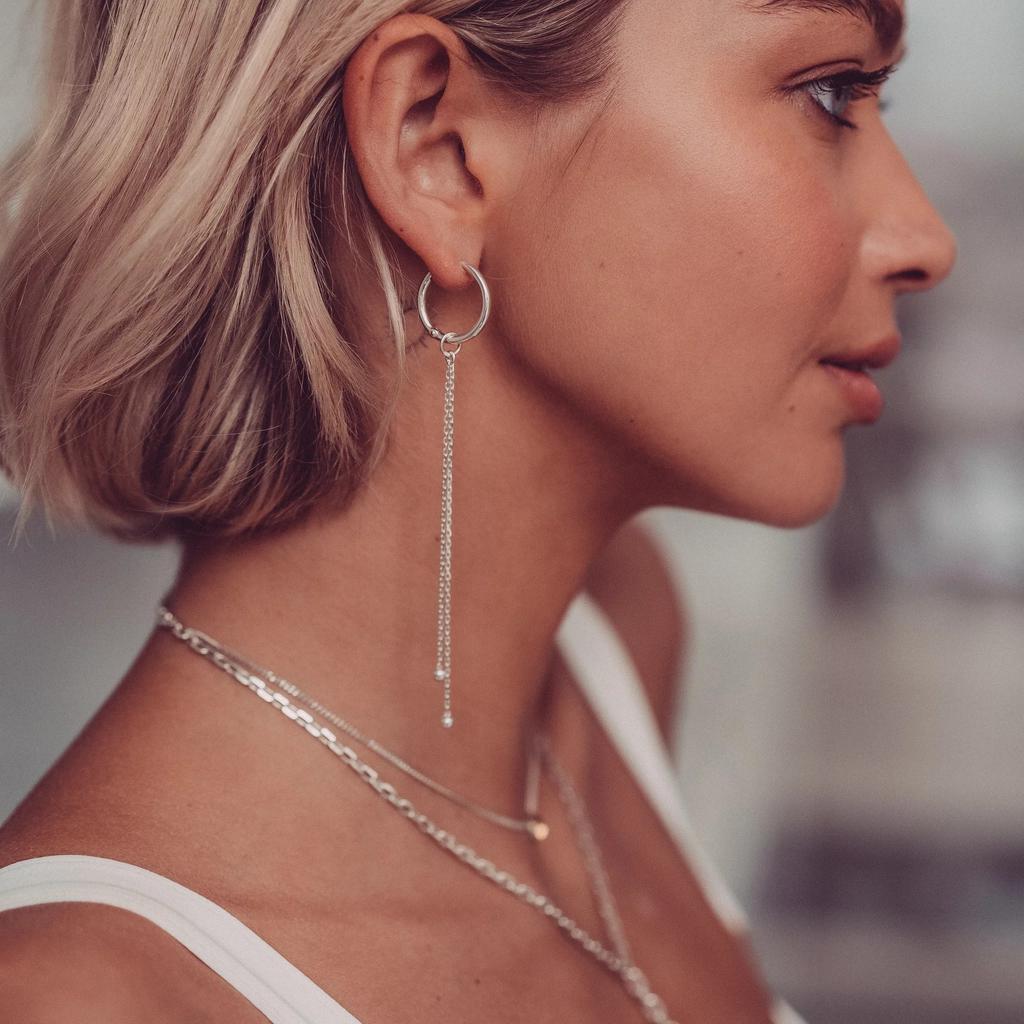 Подвеска на серьгу Two ball (Ag 925)