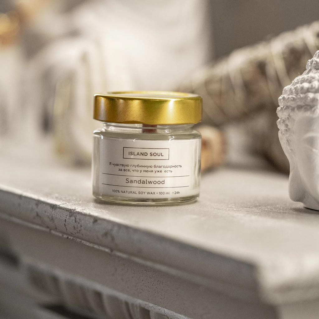 Аромасвеча 100 мл «Sandalwood»