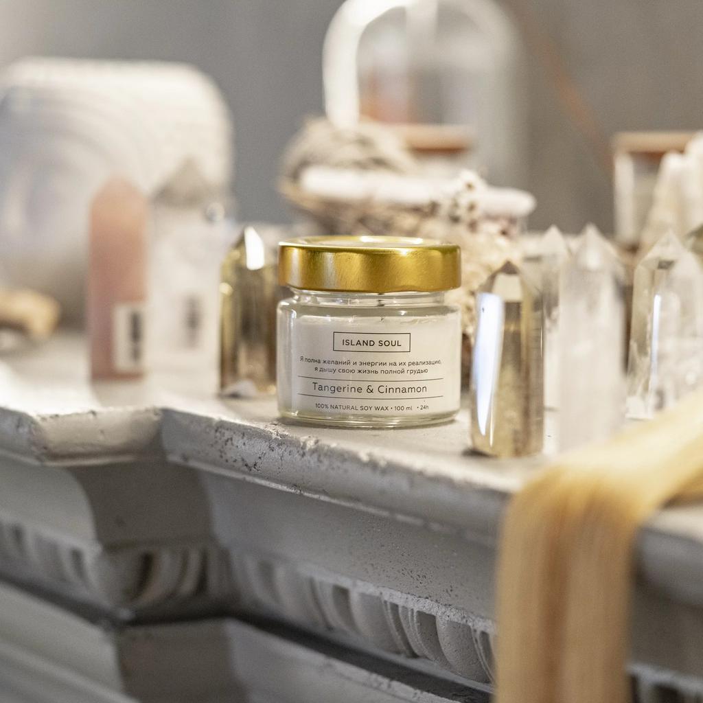 Аромасвеча 100 мл «Tangerine & Cinnamon»