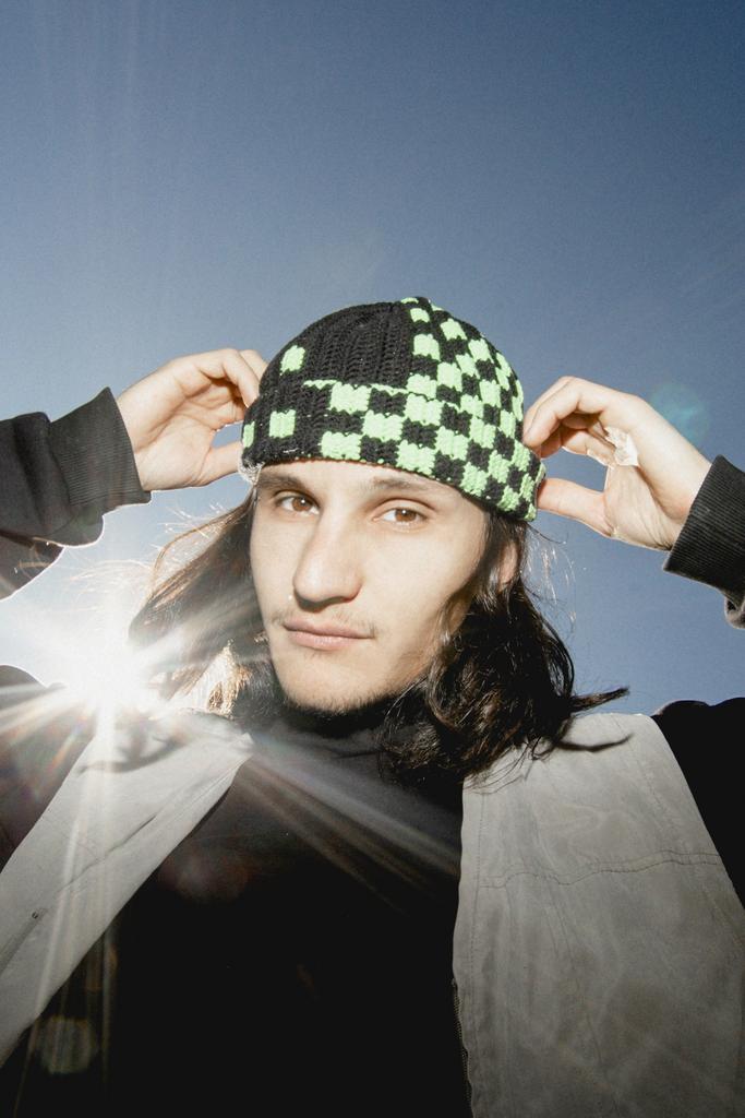 Бини Dead Pixel Black Neon Green
