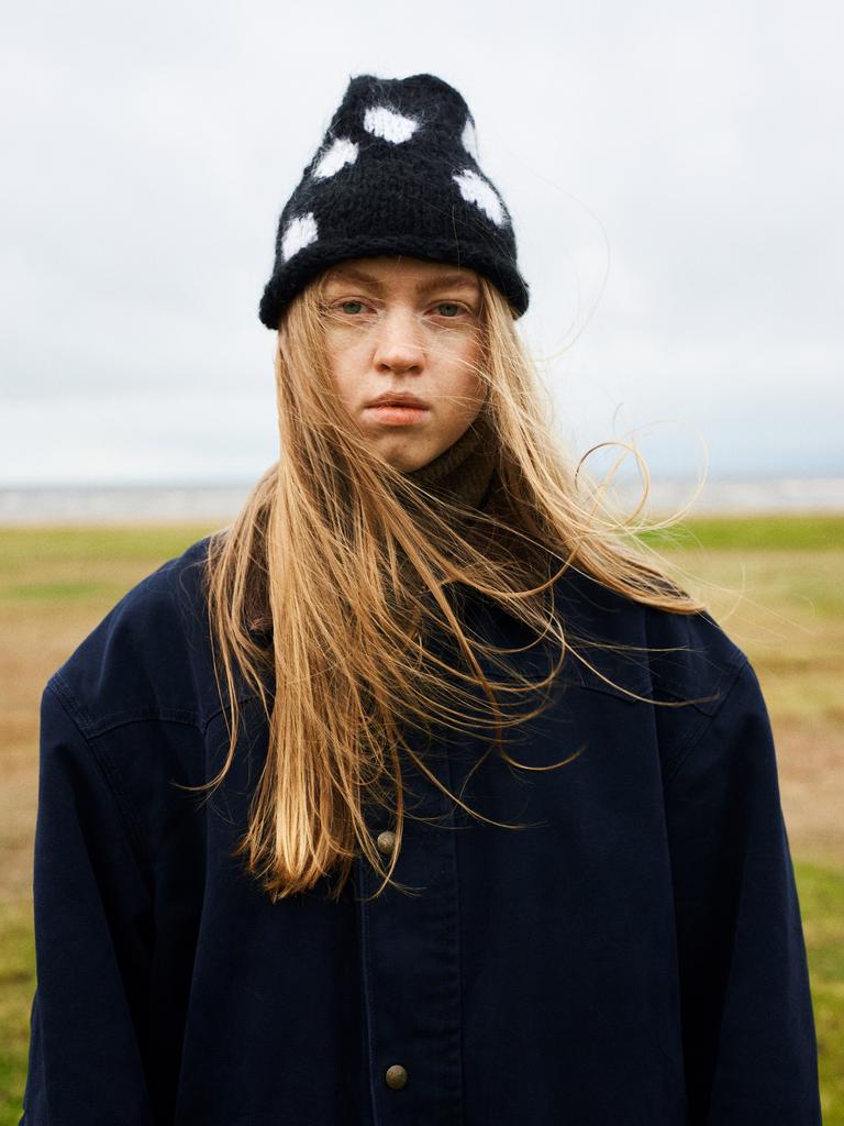 Шапка Mohair Dots Black&White