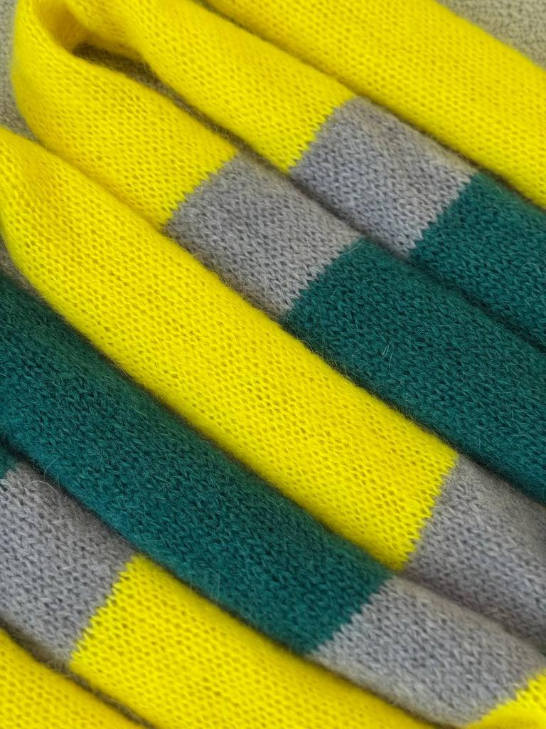 Шарф Snake kid mohair Yellow and Green